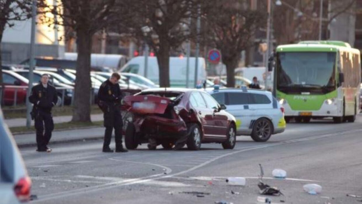 En 26-årig mand blev stukket ned efter et trafikuheld. Nu er syv mænd dømt for overfaldet. Foto: Presse-fotos.dk.