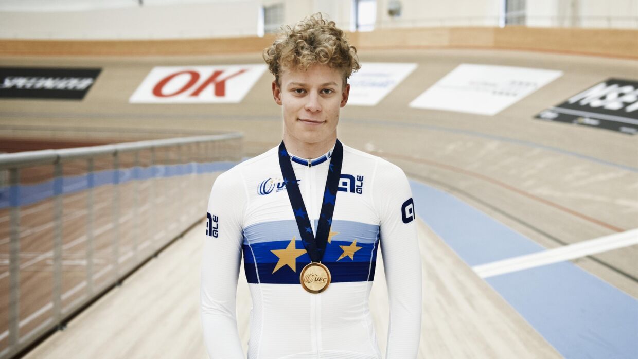 Tobias Aagaard Hansen trampede sine første omgange på cykelbanen i Odense. B.T. tog den nykårede europamester tilbage til hjemmebanen.