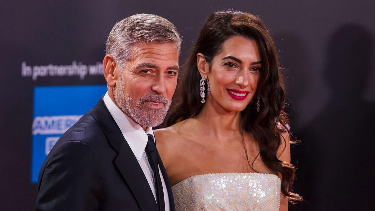 George Clooney og hans kone Amal Clooney. 
