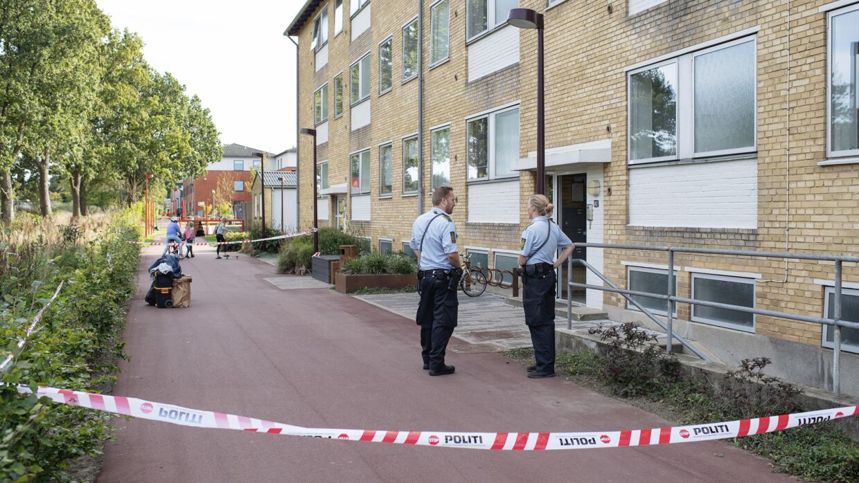Det var i en lejlighed på Nørrebrogade i Randers, at en 44-årig kvinde blev fundet dræbt den 17. september 2020. (Arkivfoto) Bo Amstrup/Ritzau Scanpix