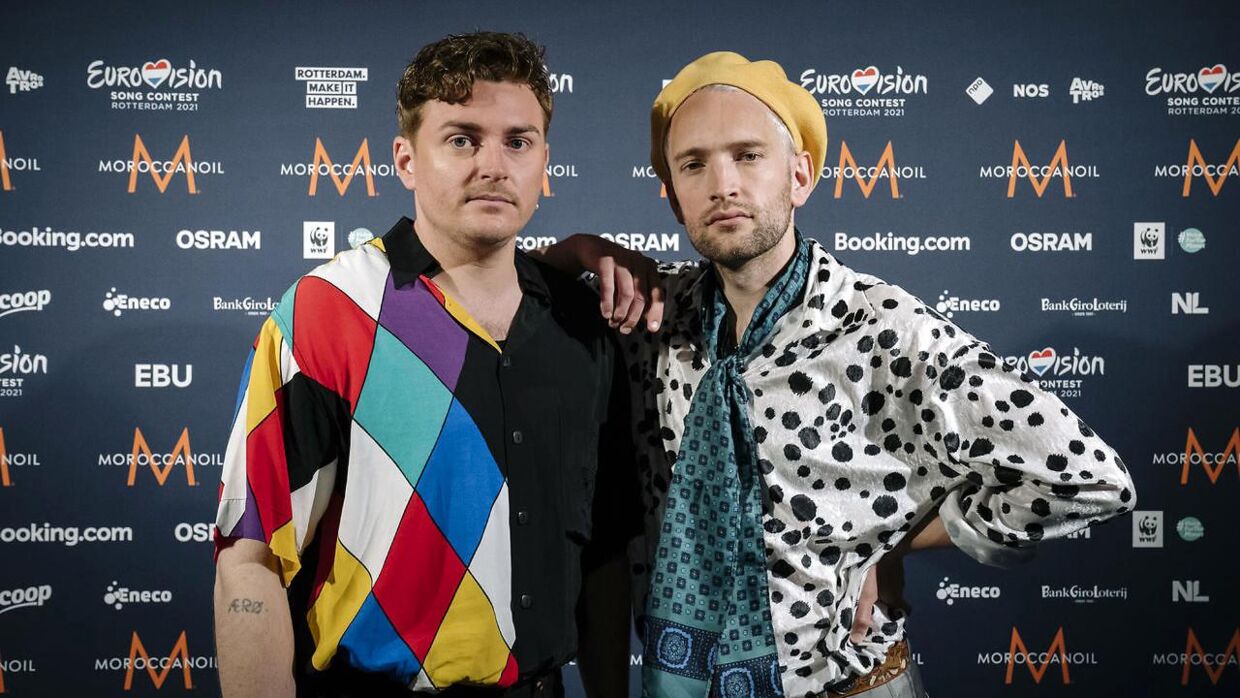 Fyr og Flamme: Jesper Groth og Laurits Emanuel – til Eurovision i Rotterdam tidligere på året.