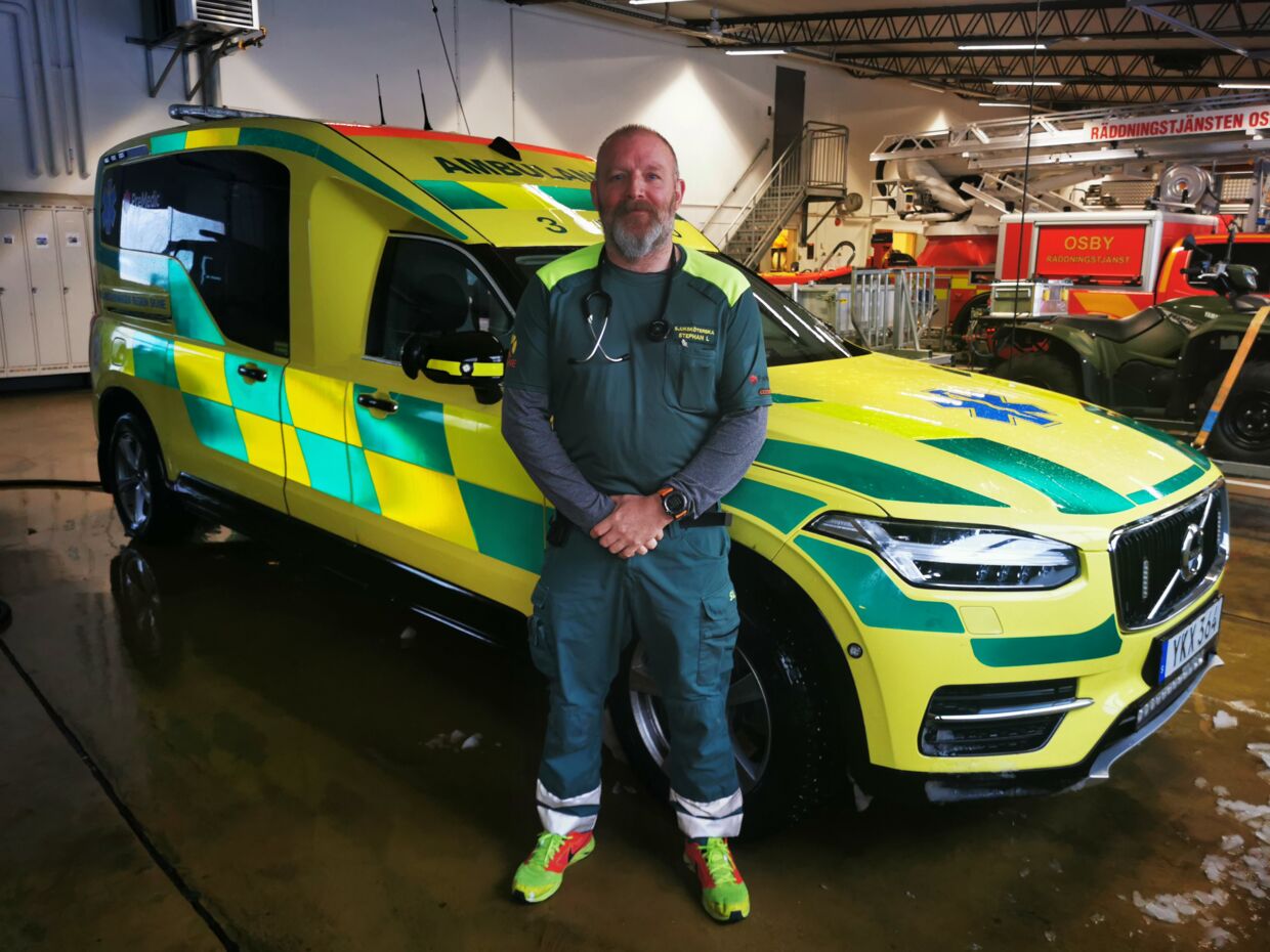 Stephan Larsen har i tre år kørt ambulance i Kristianstad.