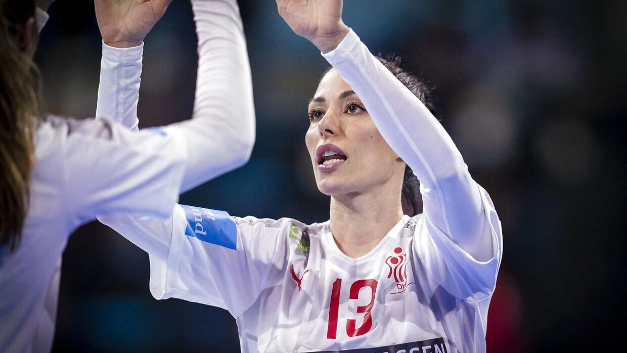 Simone Böhme under VM kampen i gruppe F mellem Danmark og Tunesien i Granollers 2. december 2021.