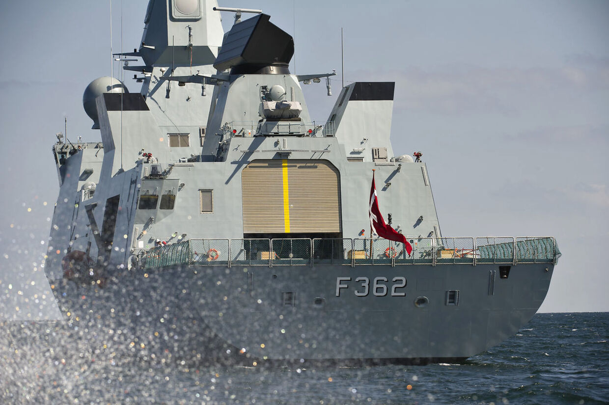 Fregatten Peter Willemoes der er et af Søværnets skibe. (Foto: Jens Nørgaard Larsen/Scanpix 2014)