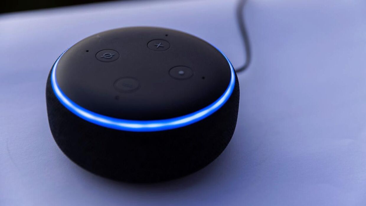 Amazons højtaler med Alexa-stemmestyring.