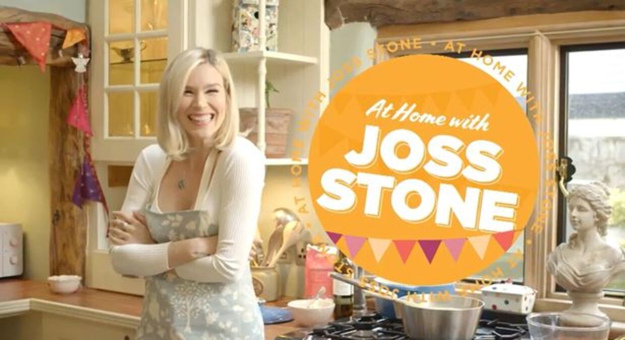 Sådan så Joss Stone ud i morgenprogrammet 'Lorraine'.
