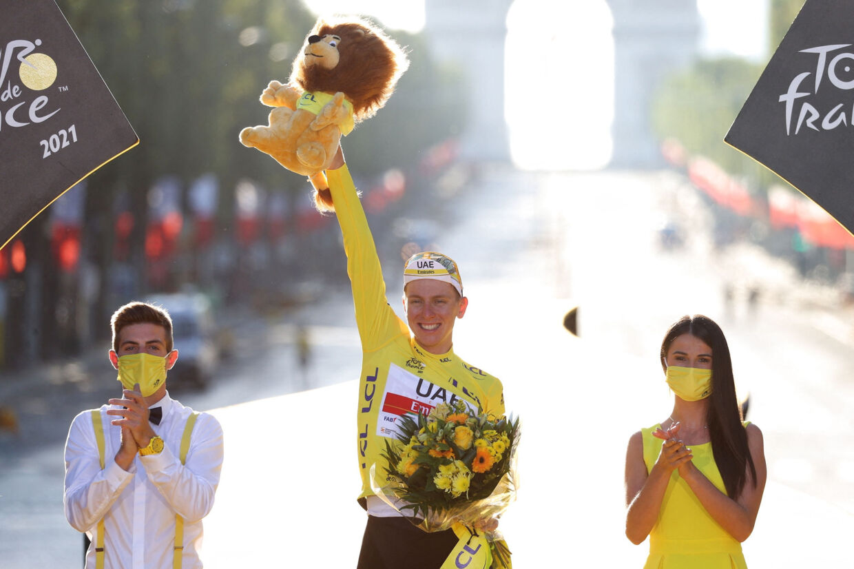 Tadej Pogacar vandt i sommer for andet år i træk Tour de France. (Arkivfoto) Garnier Etienne/Reuters