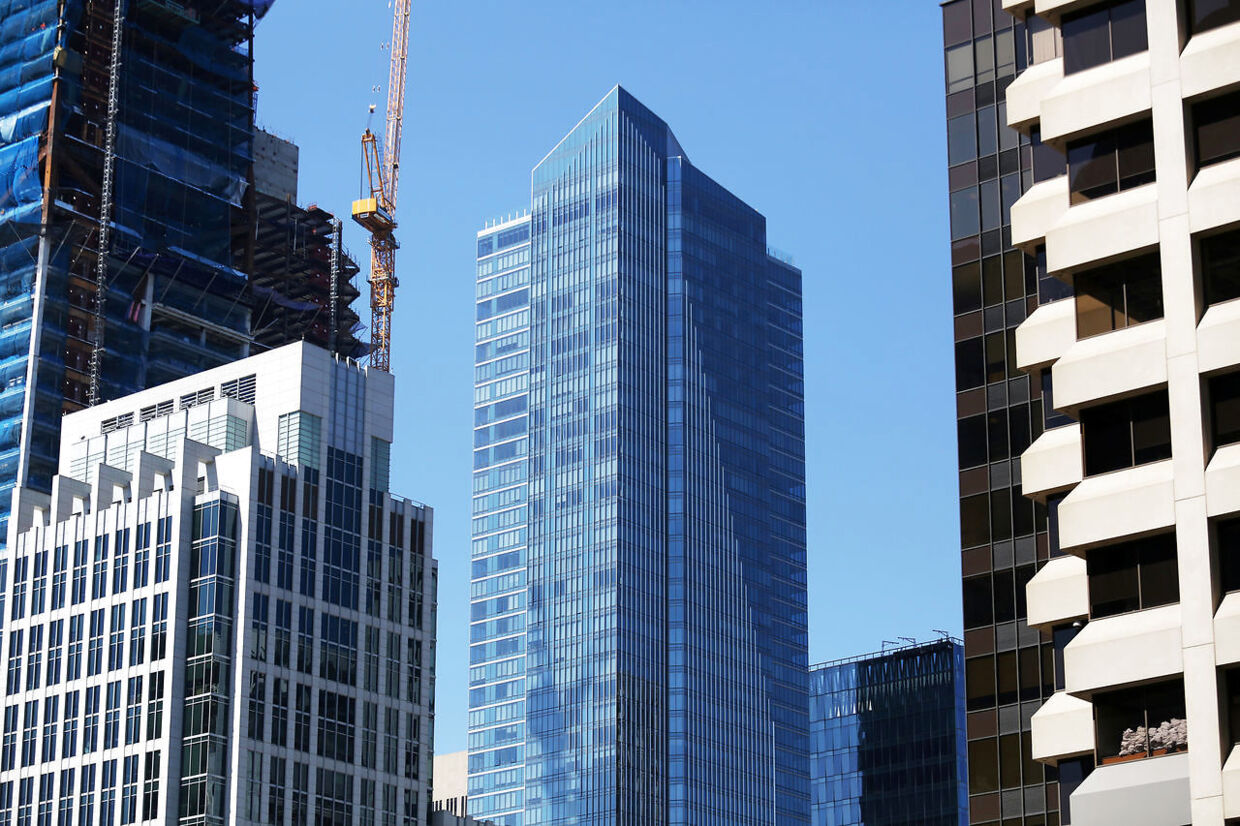 Millennium Tower i San Francisco, USA var i 2016 allerede sunket 40 cm