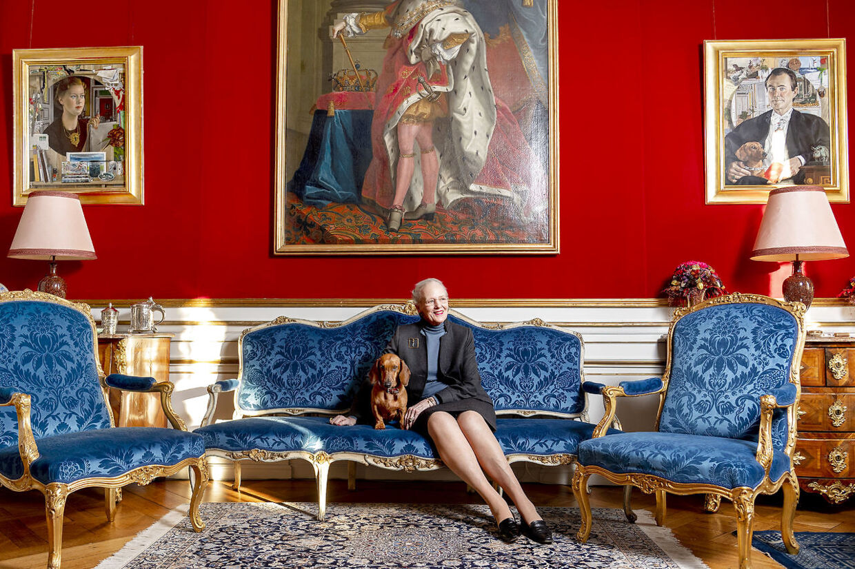 B.T.s chefredaktør, Jonas Kuld Rathje, interviewer H.M. Dronningen på Amalienborg i anledning af hendes 50-års regeringsjubilæum fredag 14. januar 2022.