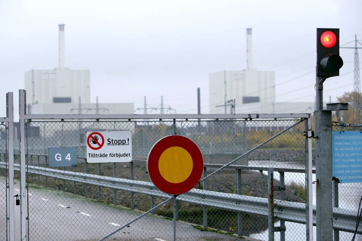 En ukendt drone er blevet observeret over det svenske atomkraftværk Forsmark, som ligger omkring 140 kilometer nord for Stockholm. (Arkivfoto). Fredrik Sandberg/Ritzau Scanpix