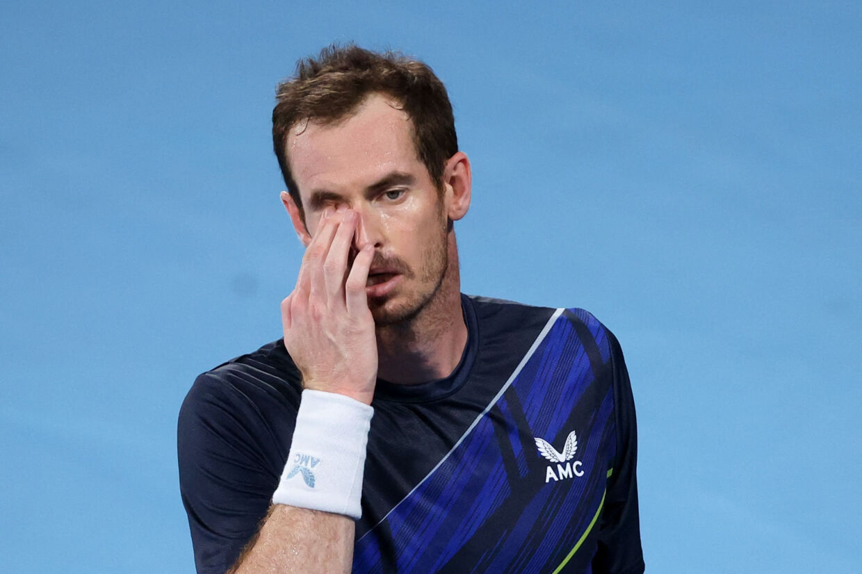 Andy Murray tabte lørdagens finale i Sydney til russeren Aslan Karatsev. David Gray/Ritzau Scanpix