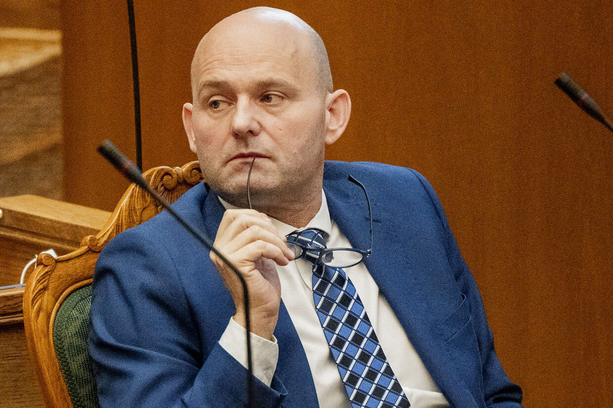 De Konservatives leder Søren Pape Poulsen. Folketings salen.