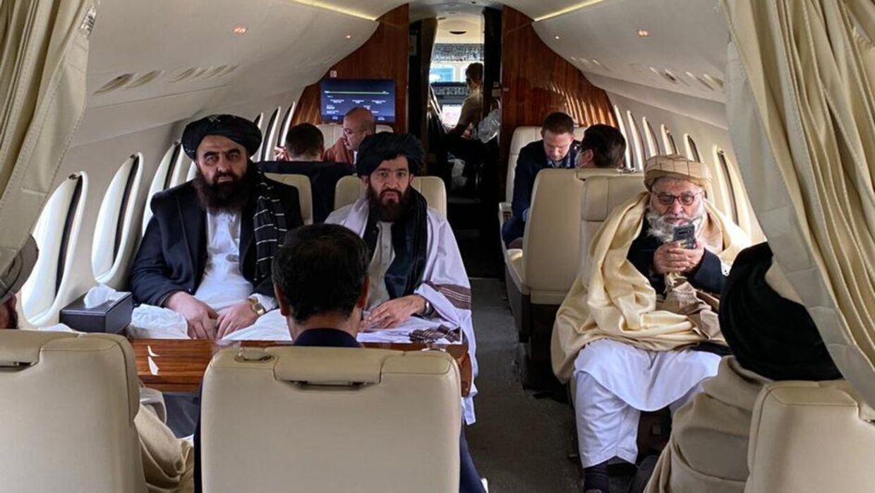 Dette foto har Taliban selv lagt op på Twitter. Foto: Taliban-talsmand Abdul Qahar Balkhi