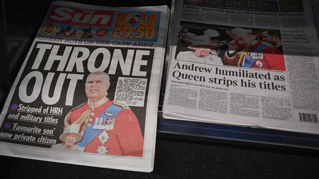 Sagen om prins Andrew optager de britiske medier voldsomt meget. 