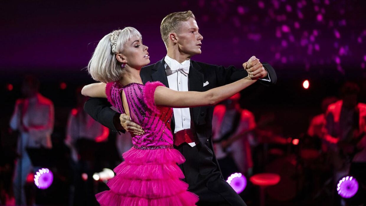 Jenna Bagge og Albert Rosin Harson til 'Vild med dans'-finalen 19. december 2020.