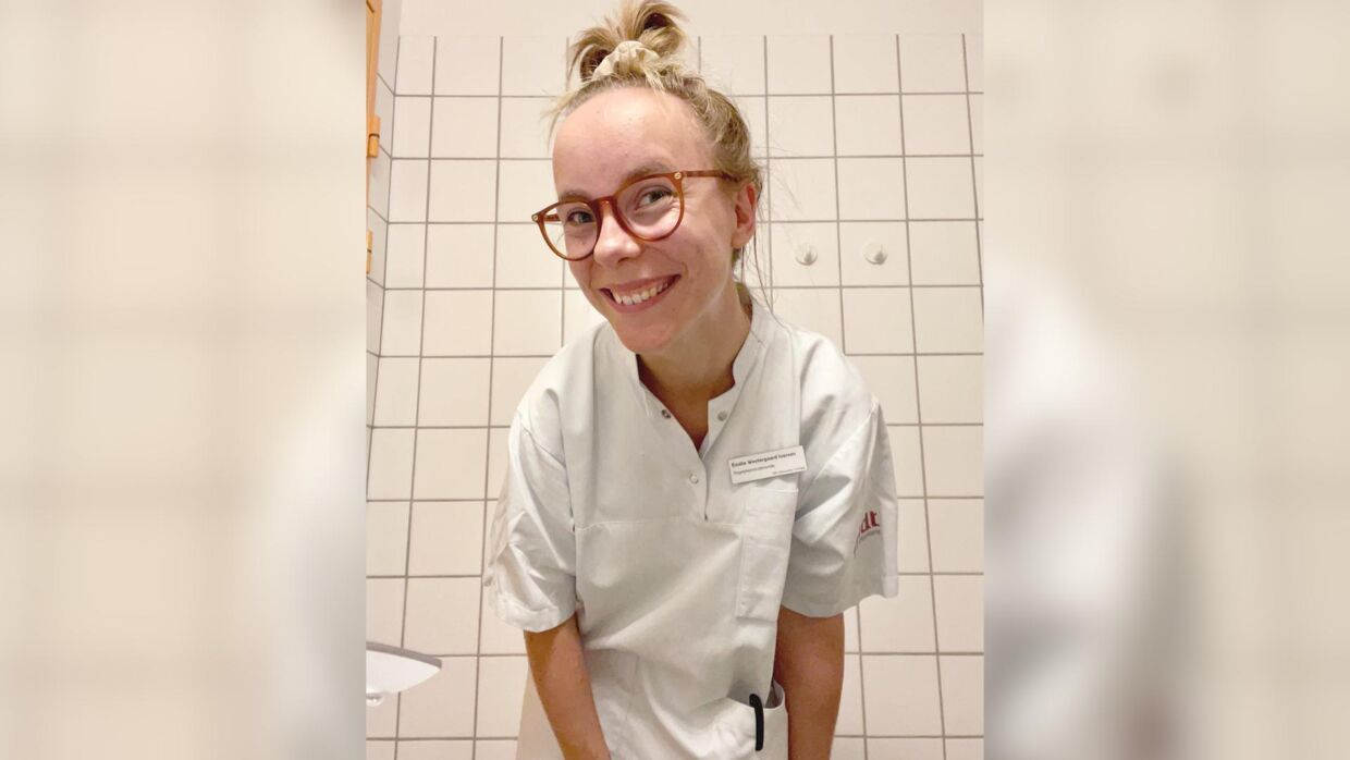 Den 21-årige Emilie Westergaard Iversen læser til sygeplejeske på VIA University College i Århus.