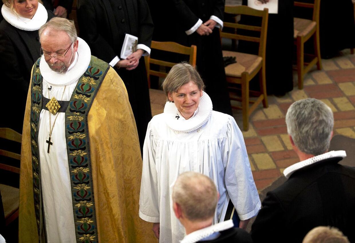 Nu har biskop Tine Lindhardt (t.h.) haft en tjenstlig samtale med Therese Kudajewski.