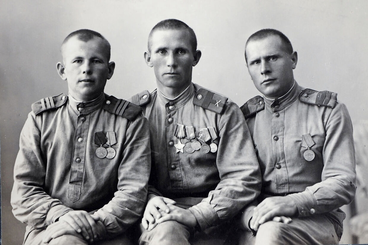 Russiske soldater på Bornholm. (Foto: Bornholms Museum)