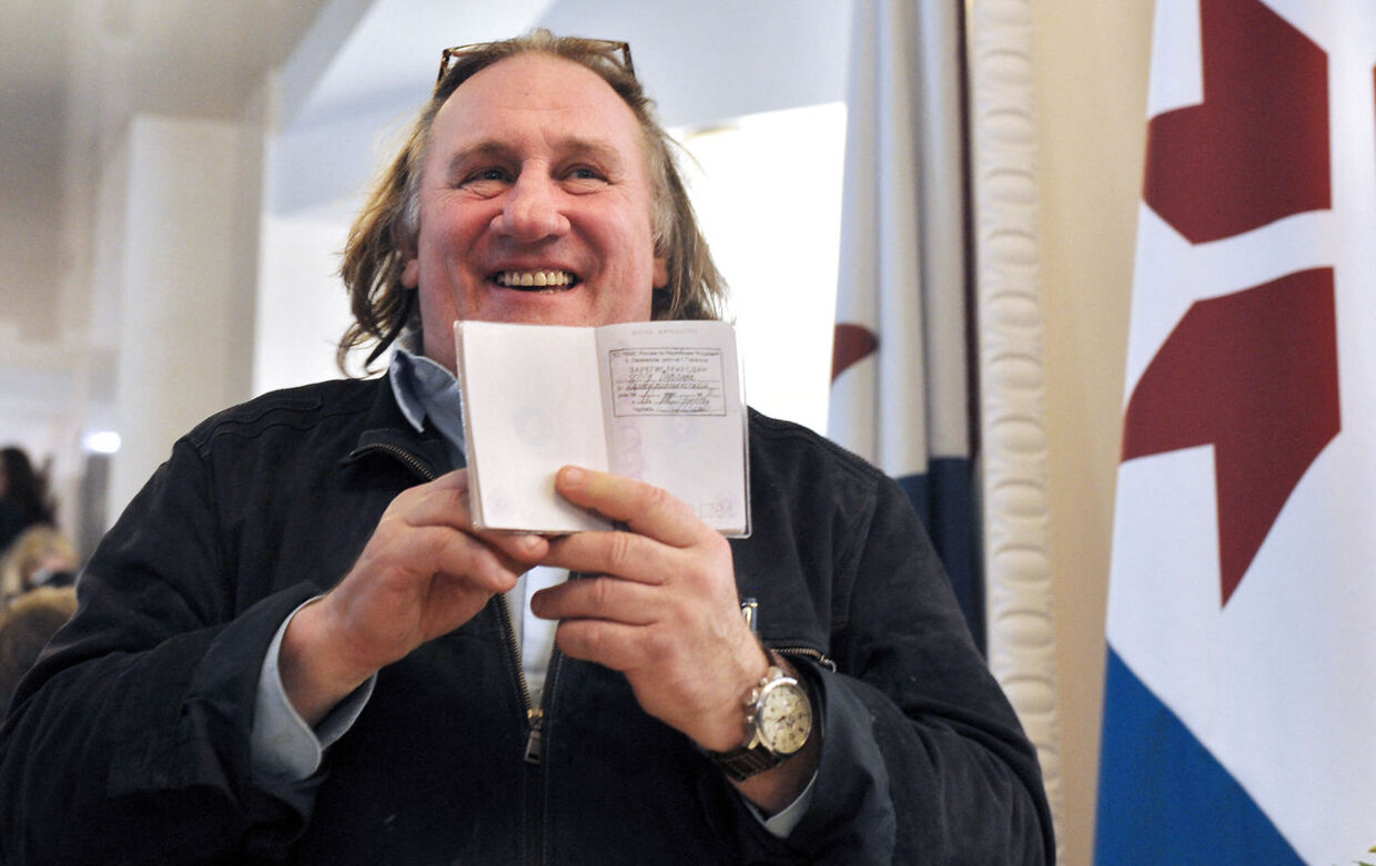 Gérard Depardieu fik sit russiske pas og dermed stasborgerskab i 2013. Foto ANDREY SMIRNOV. ANDREY SMIRNOV / AFP.