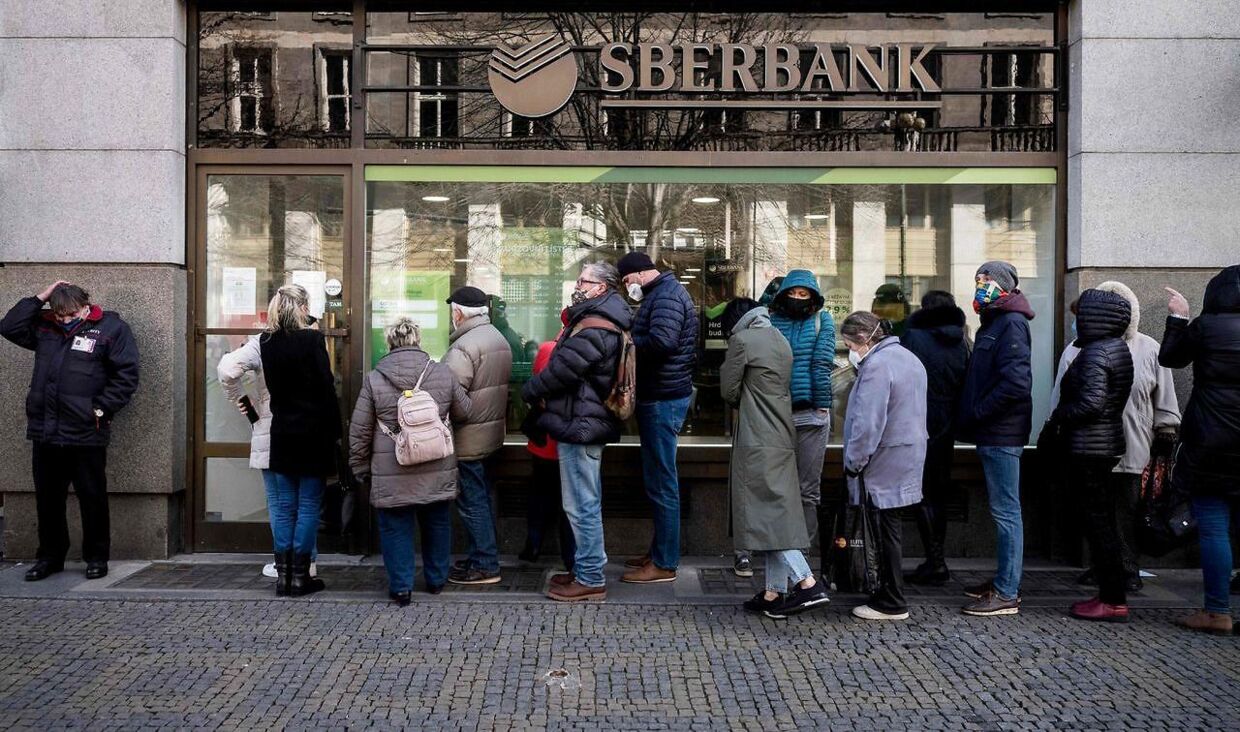 Russiske Sberbank er blevet hårdt ramt af sanktioner