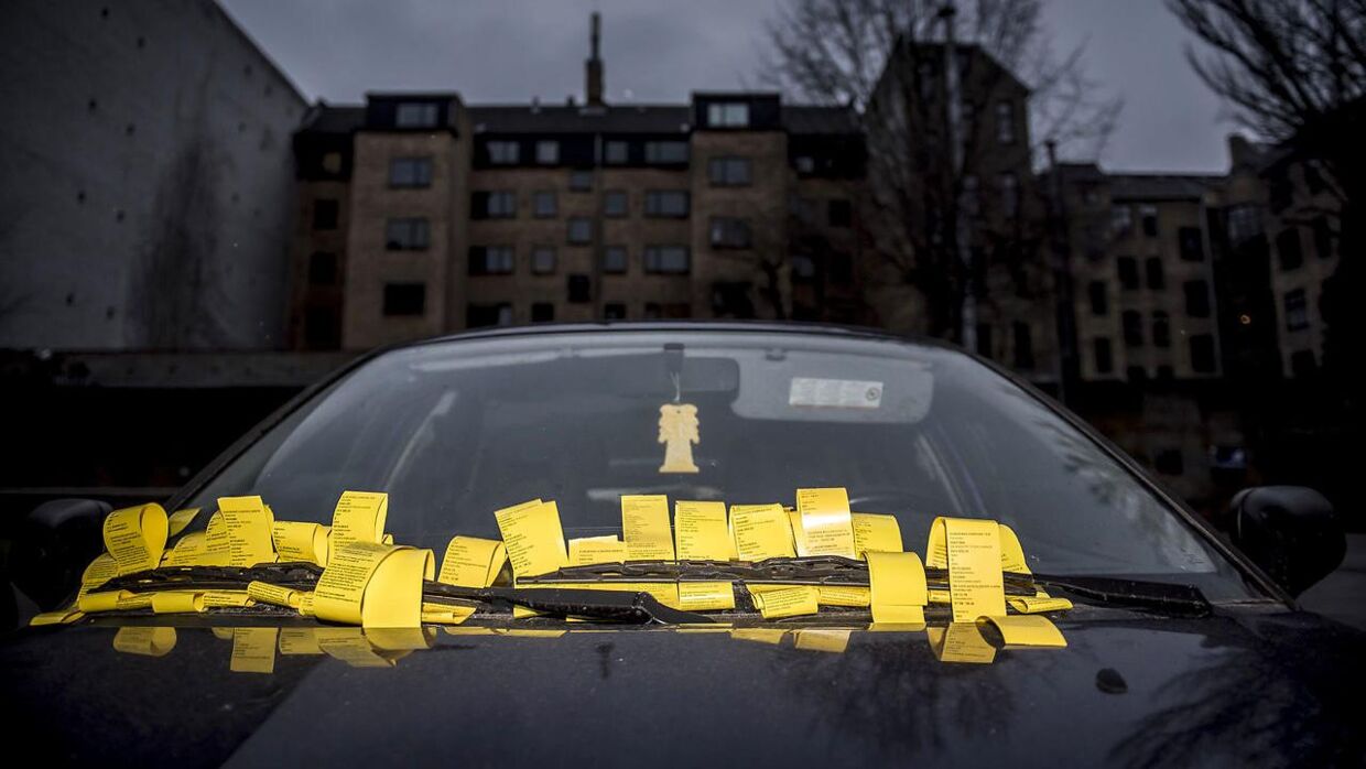 Ifølge Københavns Kommune blev der udskrevet 277.558 parkeringsafgifter sidste år. Arkivfoto.