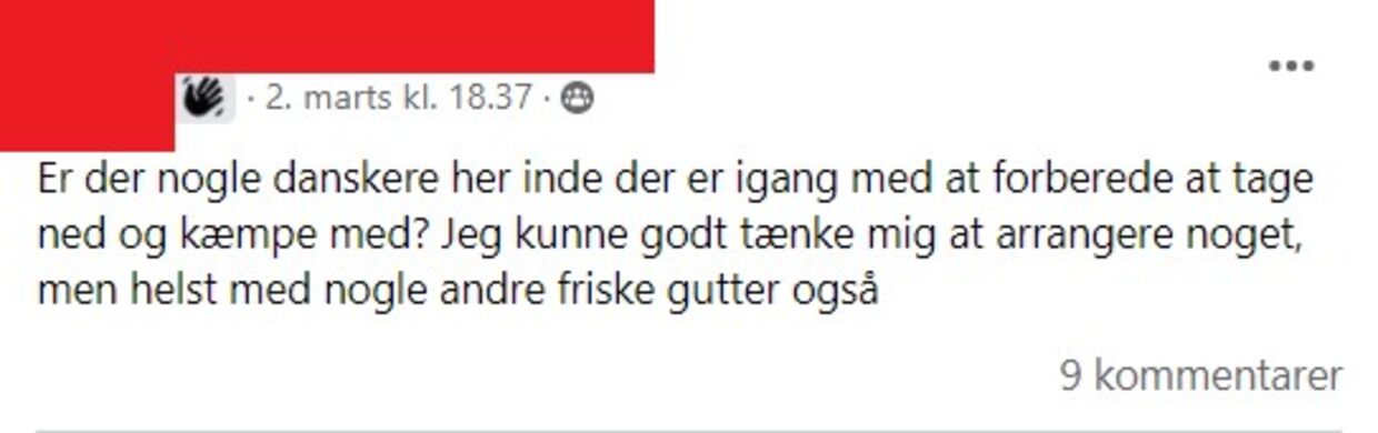 I flere Facebook-grupper kan læse opslag fra danskere, der ønsker at rejse ned og kæmpe imod den russiske invasion.