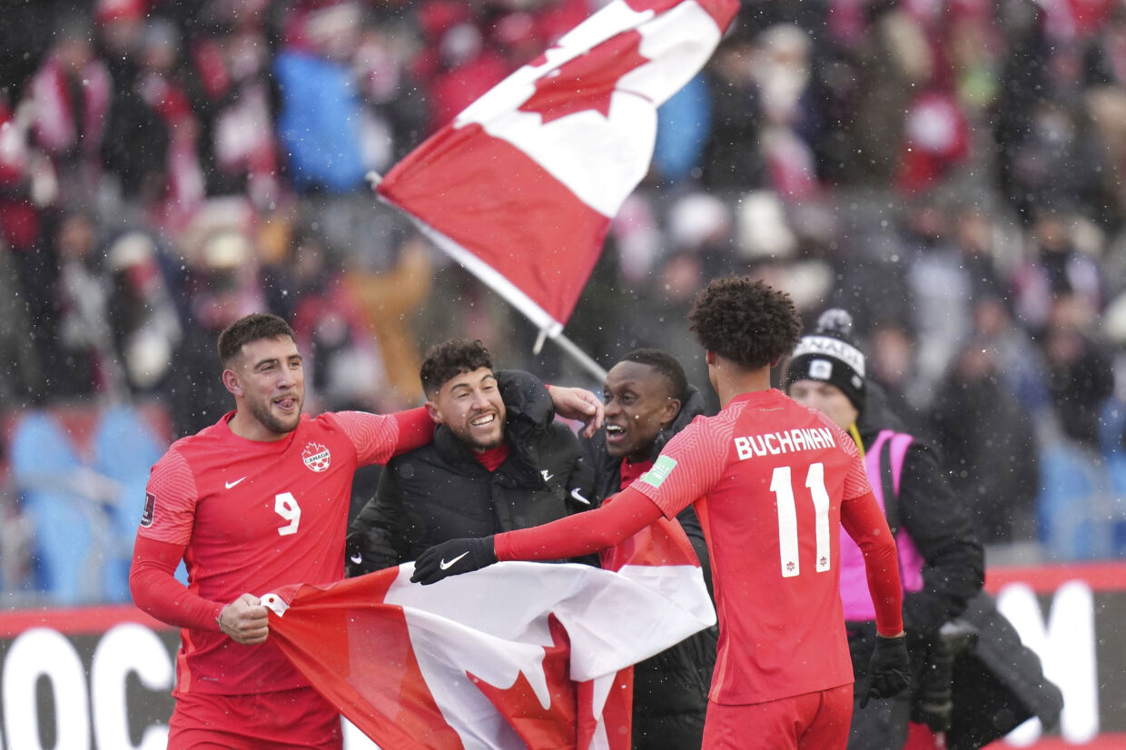 Canada er klar til sin første VM-slutrunde i fodbold i 36 år. Nathan Denette/Ritzau Scanpix