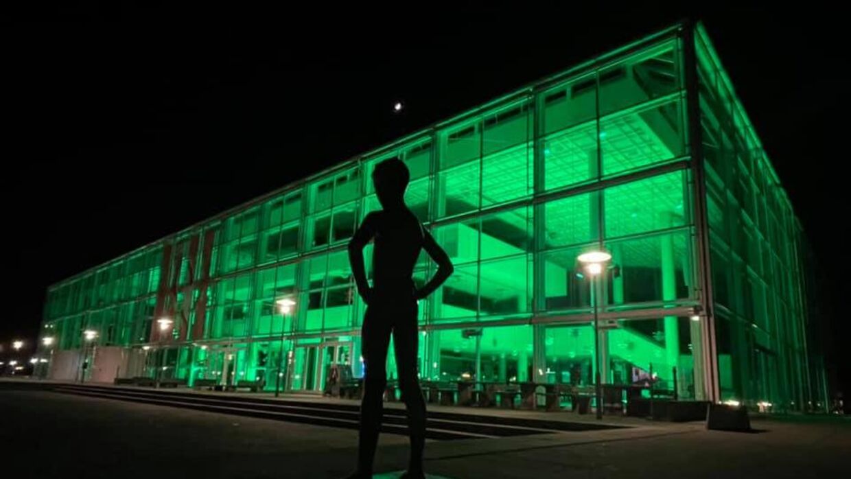 Musikhuset Aarhus kommer også til at lyse op i grønne farver.