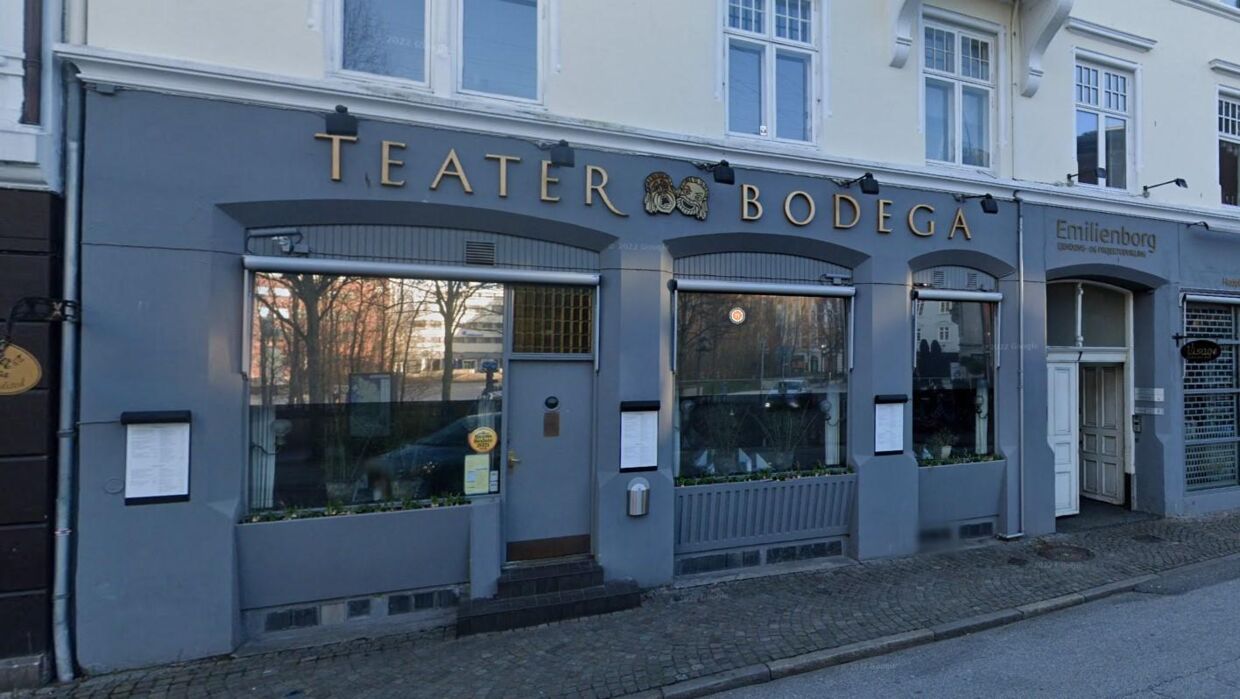 Den gamle Teater Bodega tæt på Aarhus Teater på Skolegade.