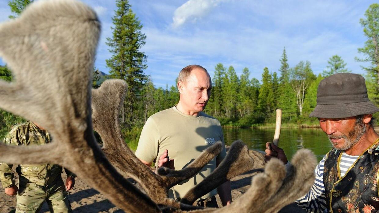 Et billede af Putin fra 2013, hvor han var på ferie i Sibirien.