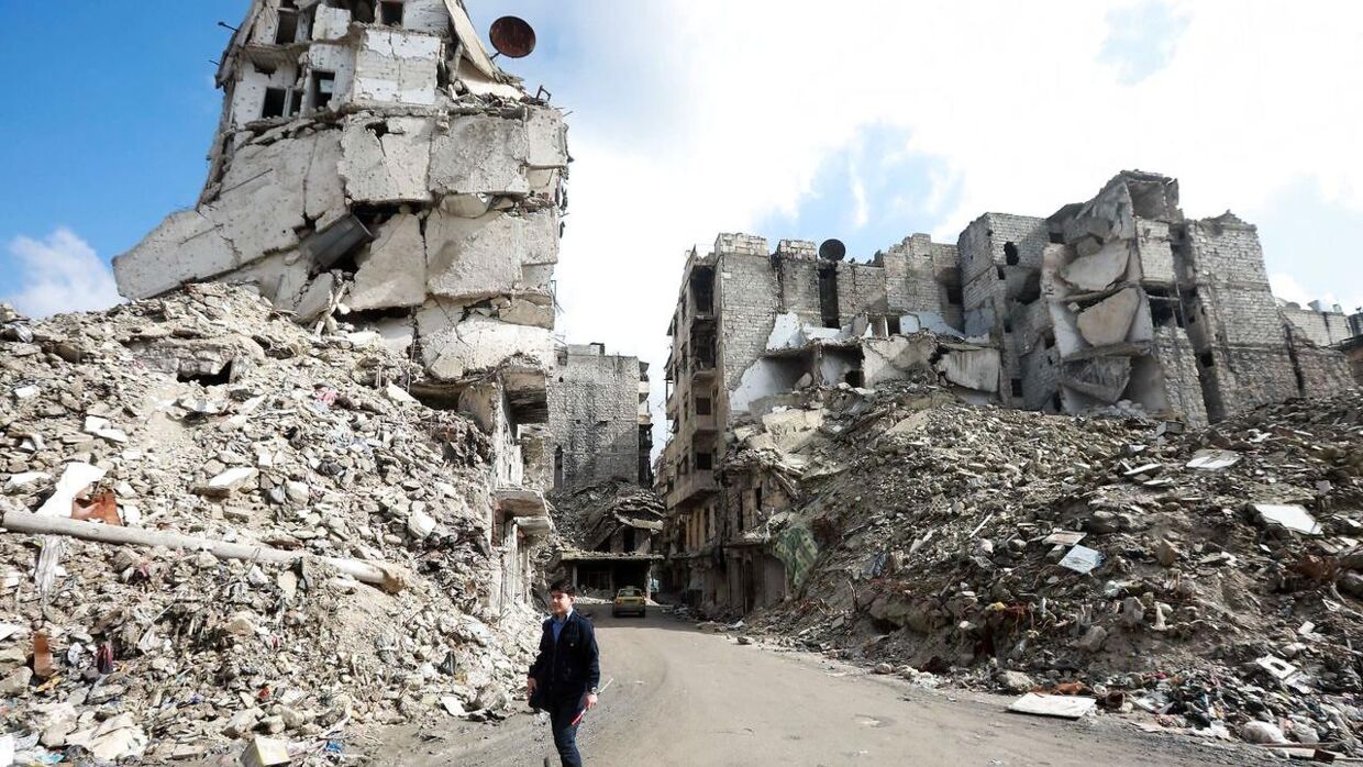 Billede fra den syriske storby Aleppo i 2019.