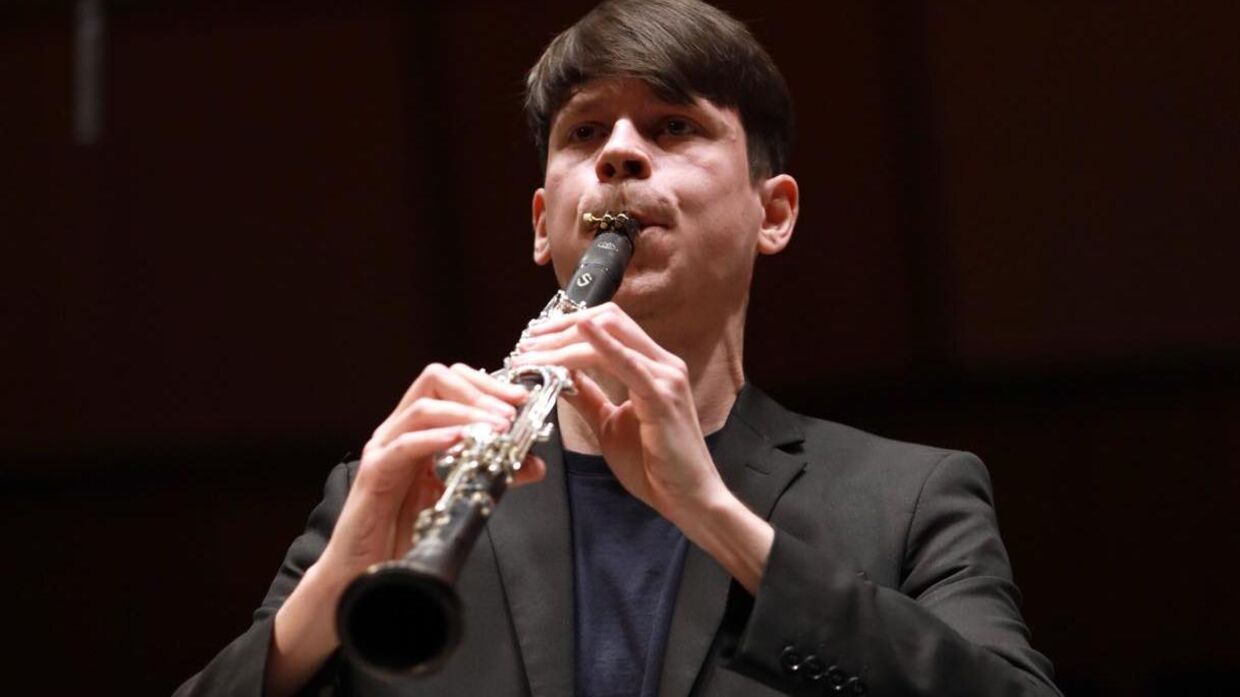 Oleg Shebeta-Dragan har vundet clarinet-konkurrencen ved Carl Nielsen Konkurrencen.