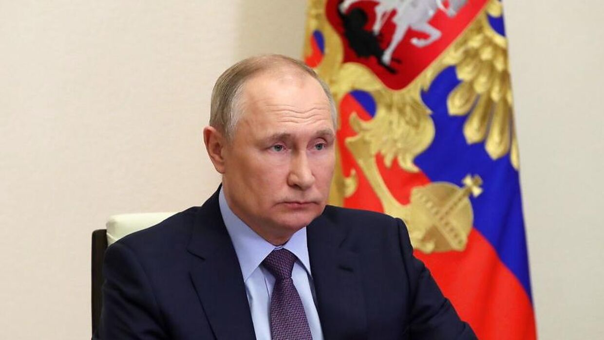 Her ses Ruslands præsident, Vladimir Putin.