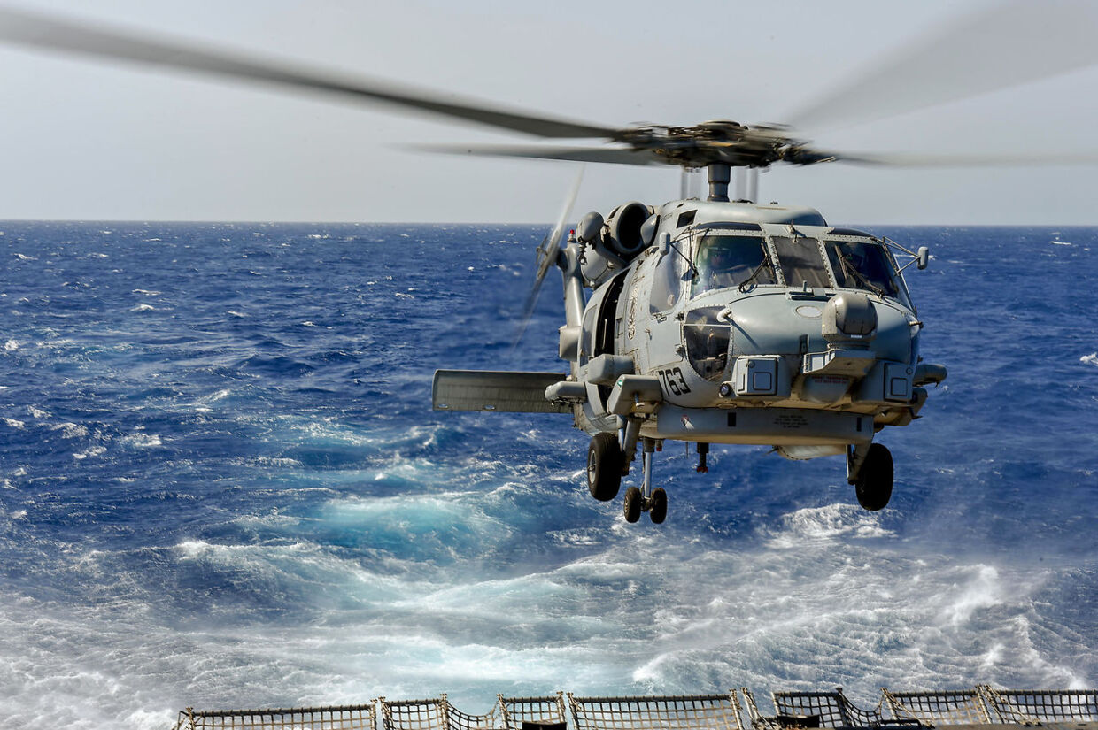 Ud over Merlin deltog MH-60R Sea Hawk helikopteren, som den på billedet, også i øvelsen.