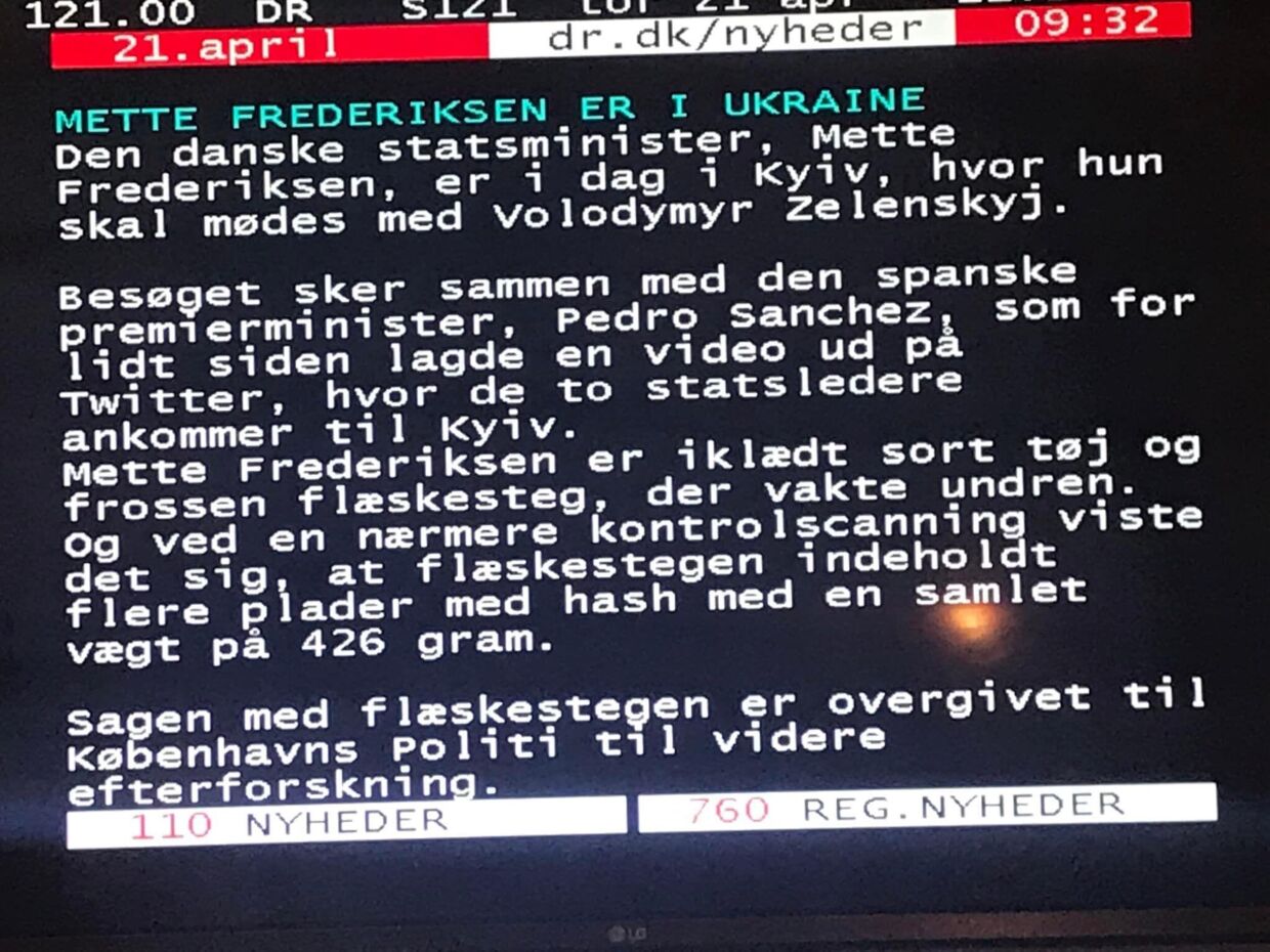 Dagens uheldige tekst på Tekt-tv.