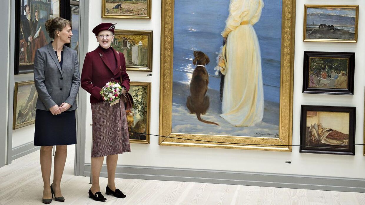 Dronning Margrethe indviede i 2016 det nyrestaurerede Skagen Museum. Arkivfoto.