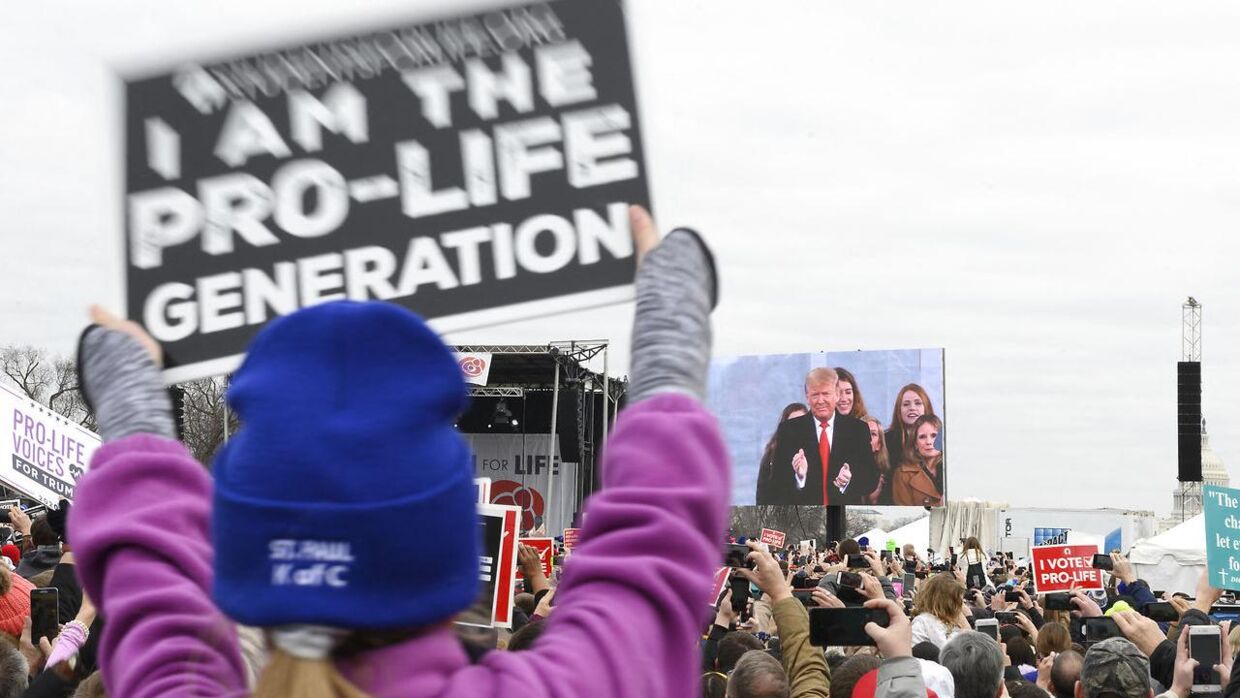 'Pro life'-bevægelsen fik ny vind under Donal Trump, og lækket fra højesteret vil umiddelbart blive fejret som en stor sejr.
