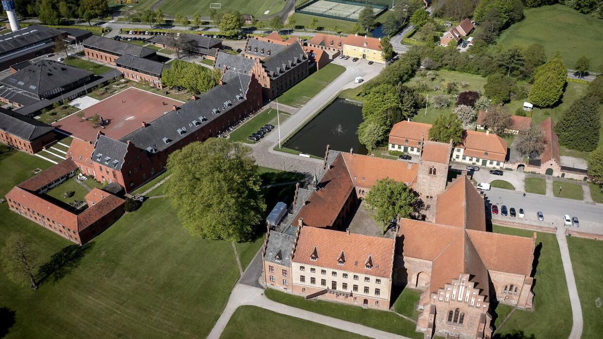 Herlufsholm Skole og Gods fotograferet fra drone, onsdag den 19. maj 2021.