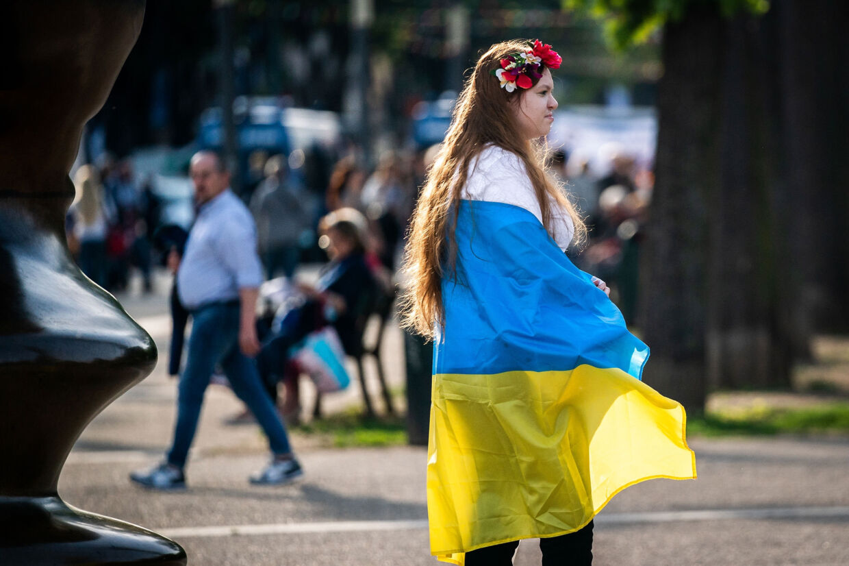 Hvis Ukraine vinder Eurovision, får landet værtsskabet til næste år. Men melodigrandprix-ekspert Ole Tøpholm mener, det er usandsynligt. Ida Marie Odgaard/Ritzau Scanpix