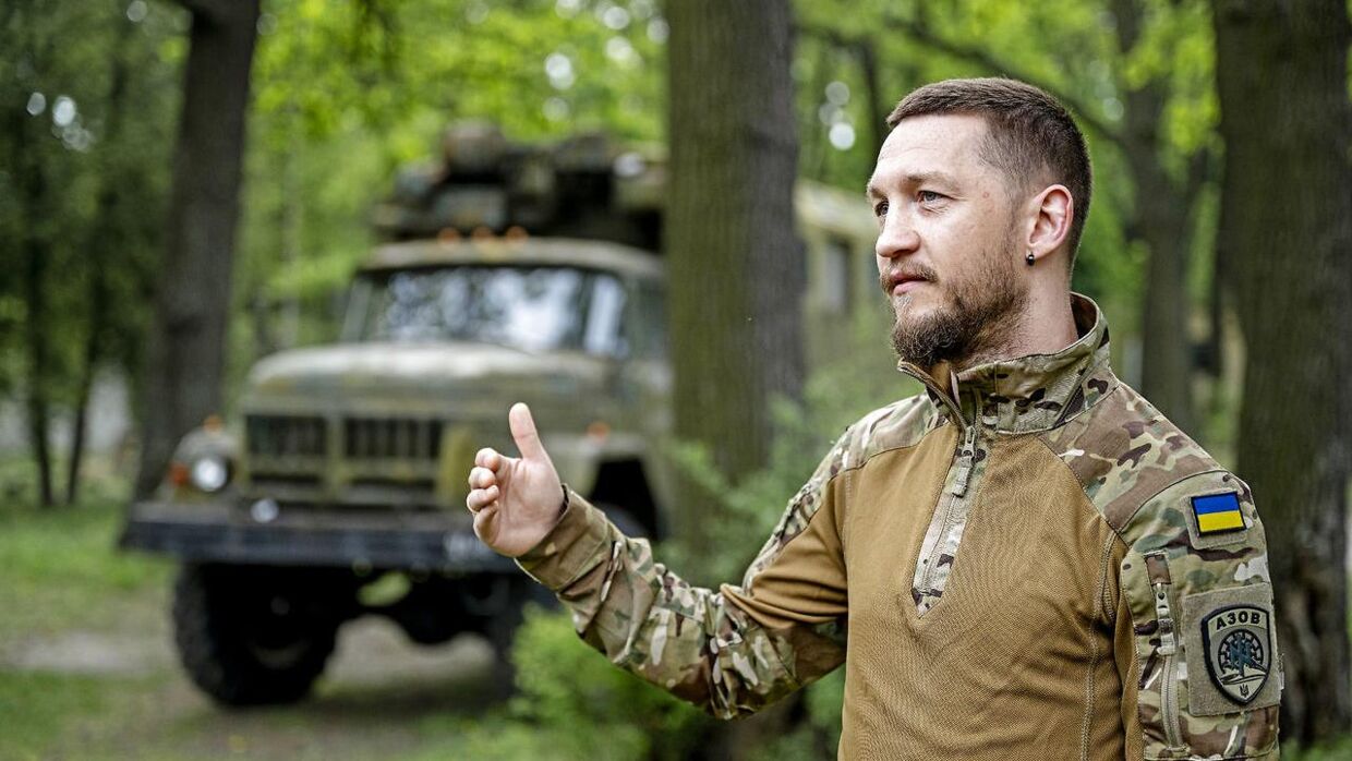 Volodymyr Kozlov, 35 år, er medlem af den berømte og frygtede Azov-bataljon. 
