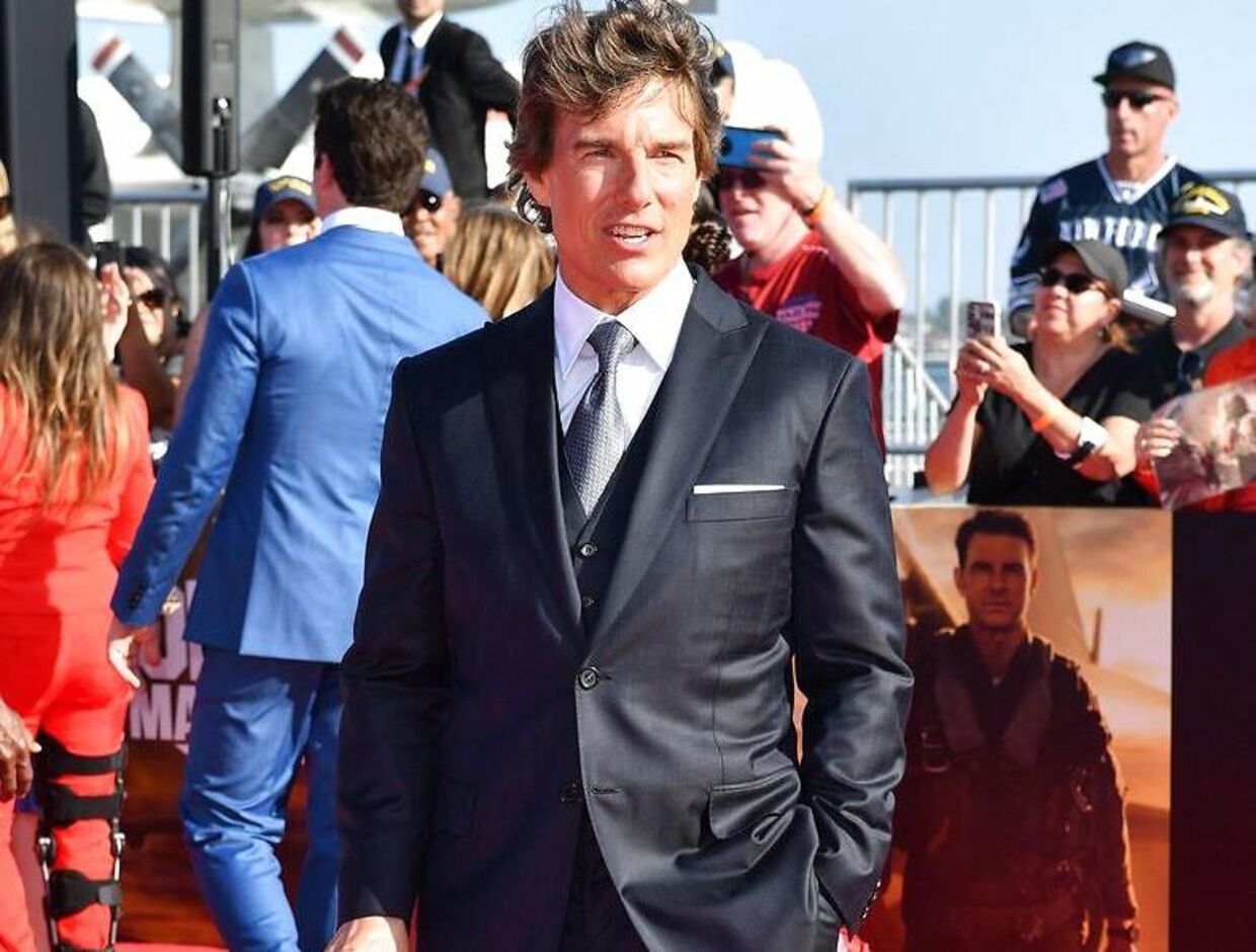 Skuespiller Tom Cruise ved verdenspremieren på 'Top Gun: Maverick' den 4. maj 2022. Foto Robyn Beck / AFP.