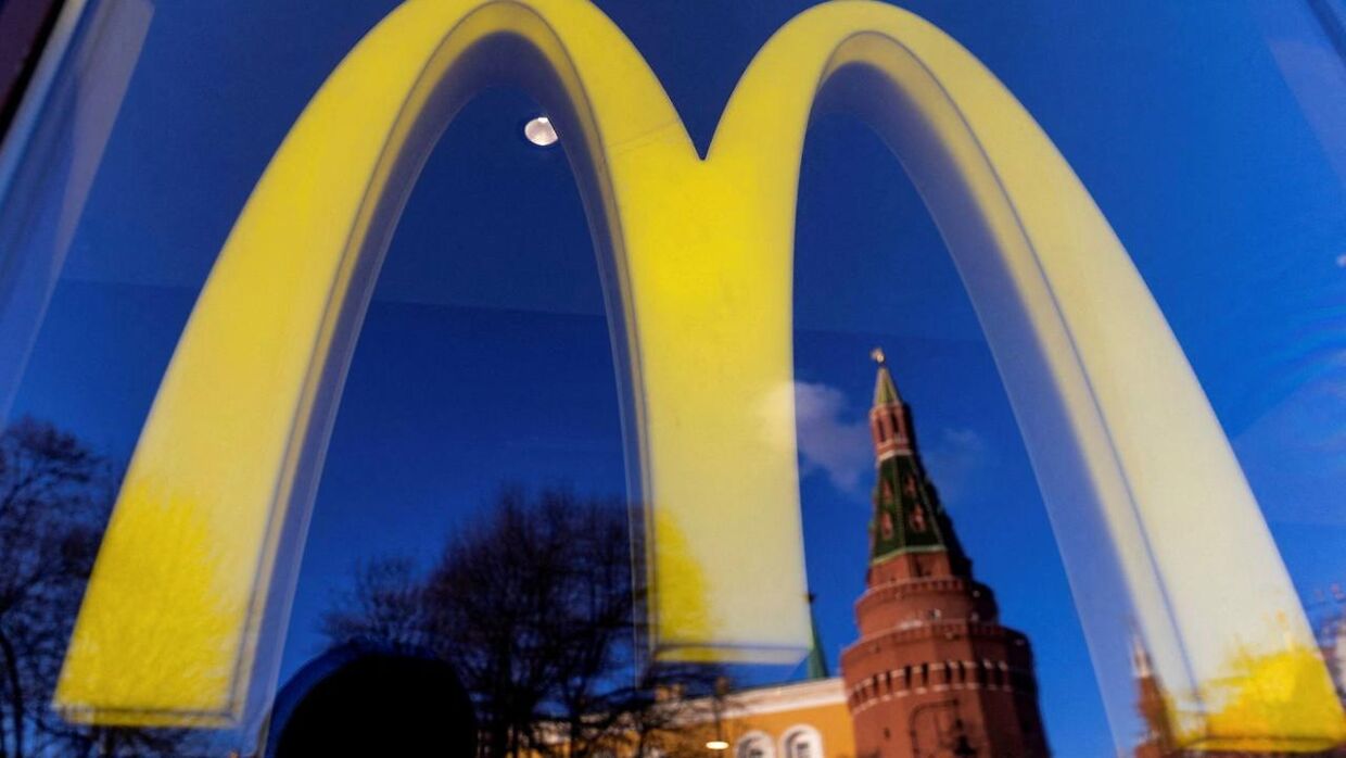 En McDonald's-restaurant i Moskva.