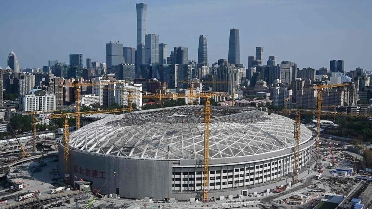 Workers Stadium, Beijing, er under ombygning.