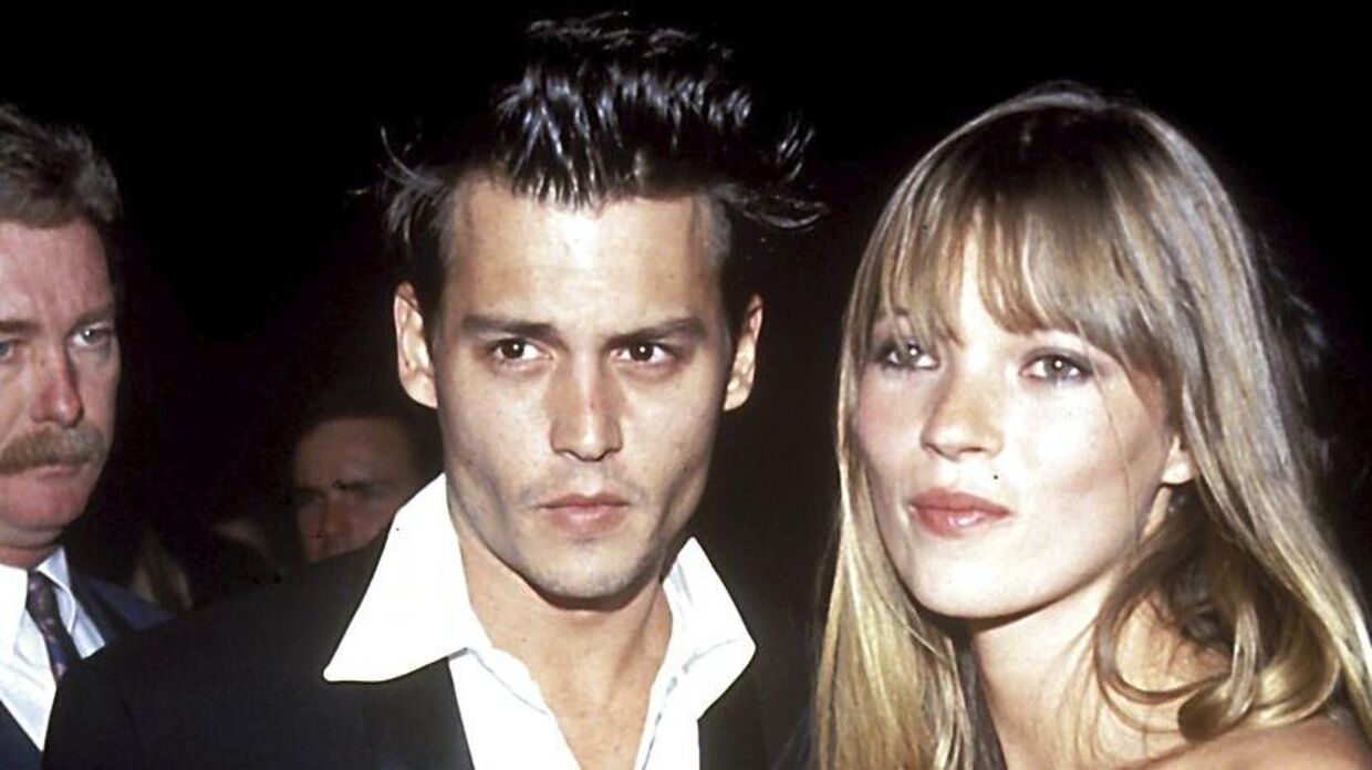 Johnny Depp og Kate Moss dengang de var kærester. 