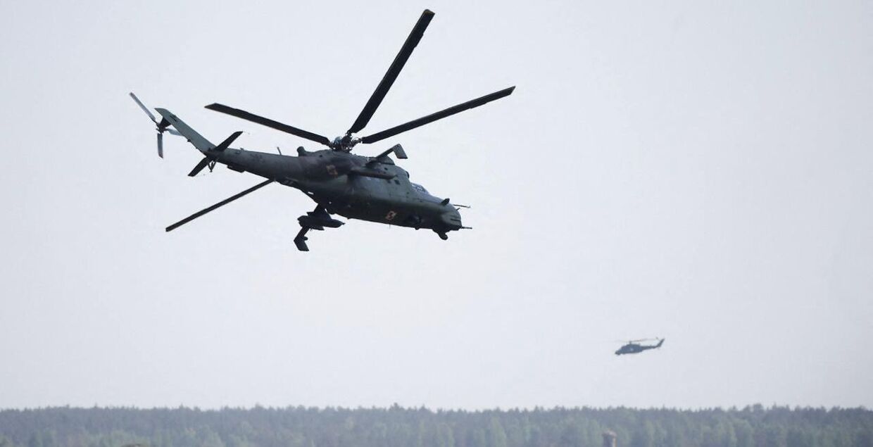 Polske helikoptere under en anden NATO-militærøvelse i Polen den 24. maj.