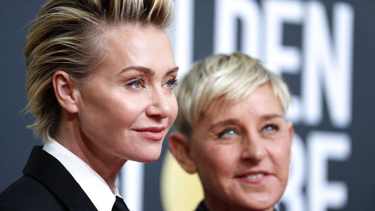 Portia de Rossi og Ellen DeGeneres.