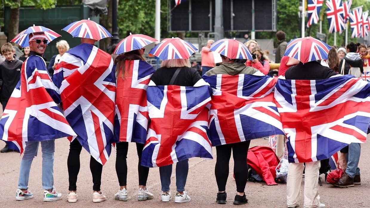 Briterne fejrer deres historie overalt i London i disse dage. Her på The Mall foran Buckingham Palace,&nbsp;&nbsp;