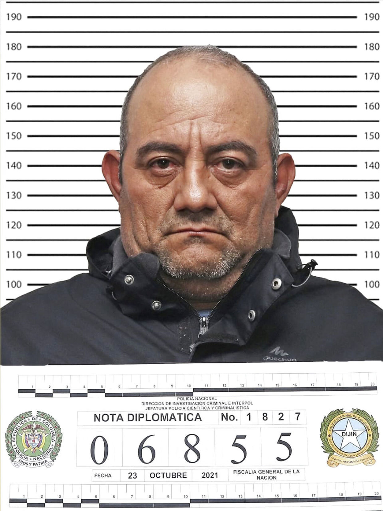 I oktober blev gruppens leder 'Otoniel' udleveret til USA og anklaget for narkotikasmugling. Gruppen smugler dog fortsat narkotika ufortrødent. Foto: Colombian National Police/AFP