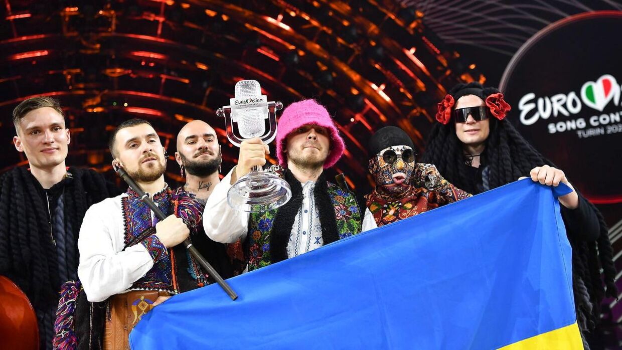 Her ses ukrainske Kalush Orchestra, som vandt Eurovision i år.