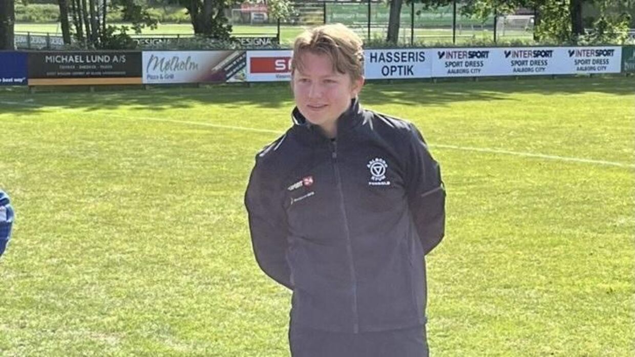 Rasmus Krüger startede som 14-årig som træner i Aalborg KFUM. Privatfoto